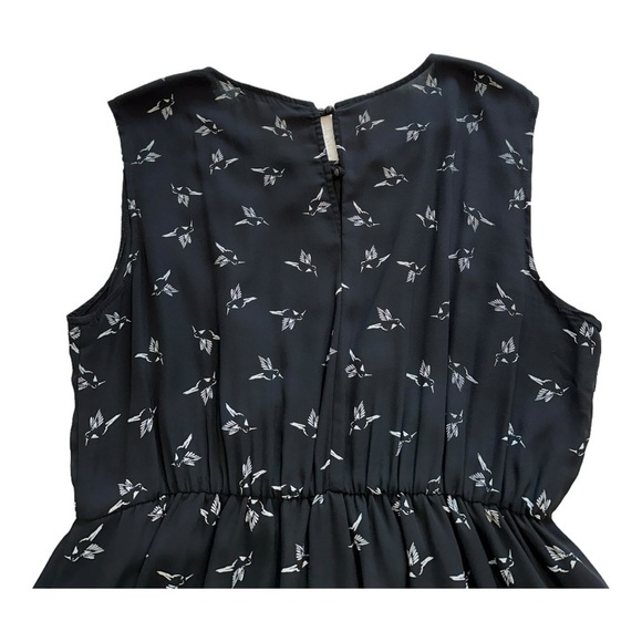 Modcloth | Ixia Sheath Dress Hummingbird Print Sleeveless Elastic Waist Size 2X - Picture 6 of 13
